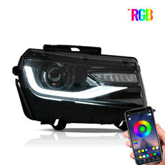 VLAND RGB style LED Headlights For Chevrolet  Camaro 2014 2015