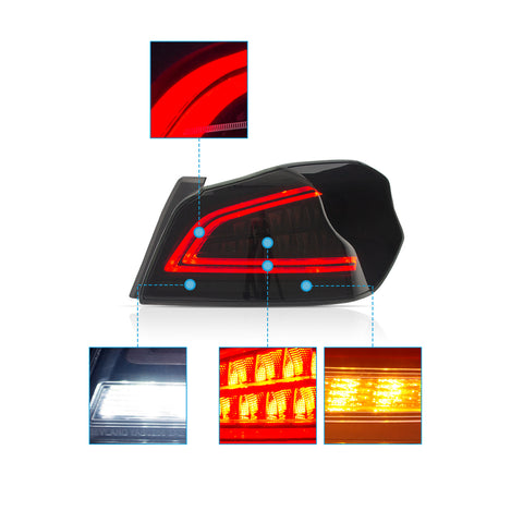 VLAND LED Tail Lights for 2015-2019 Subaru WRX & STI