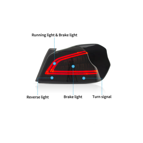 VLAND LED Tail Lights for 2015-2019 Subaru WRX & STI