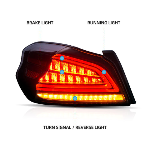 VLAND LED Tail Lights for 2015-2019 Subaru WRX & STI