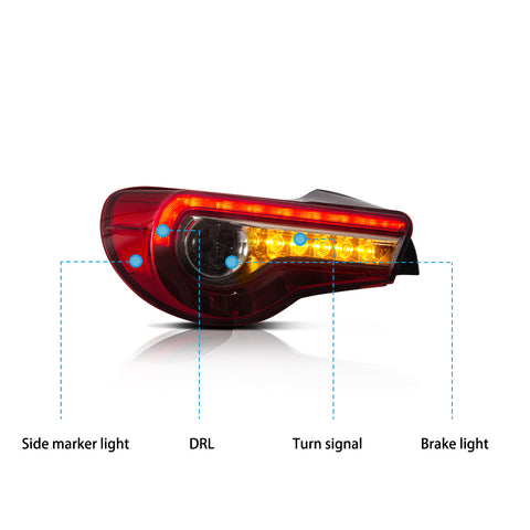 VLAND LED Tail Lights for Toyota 86 2012-2020 & Subaru BRZ & Scion FR-S