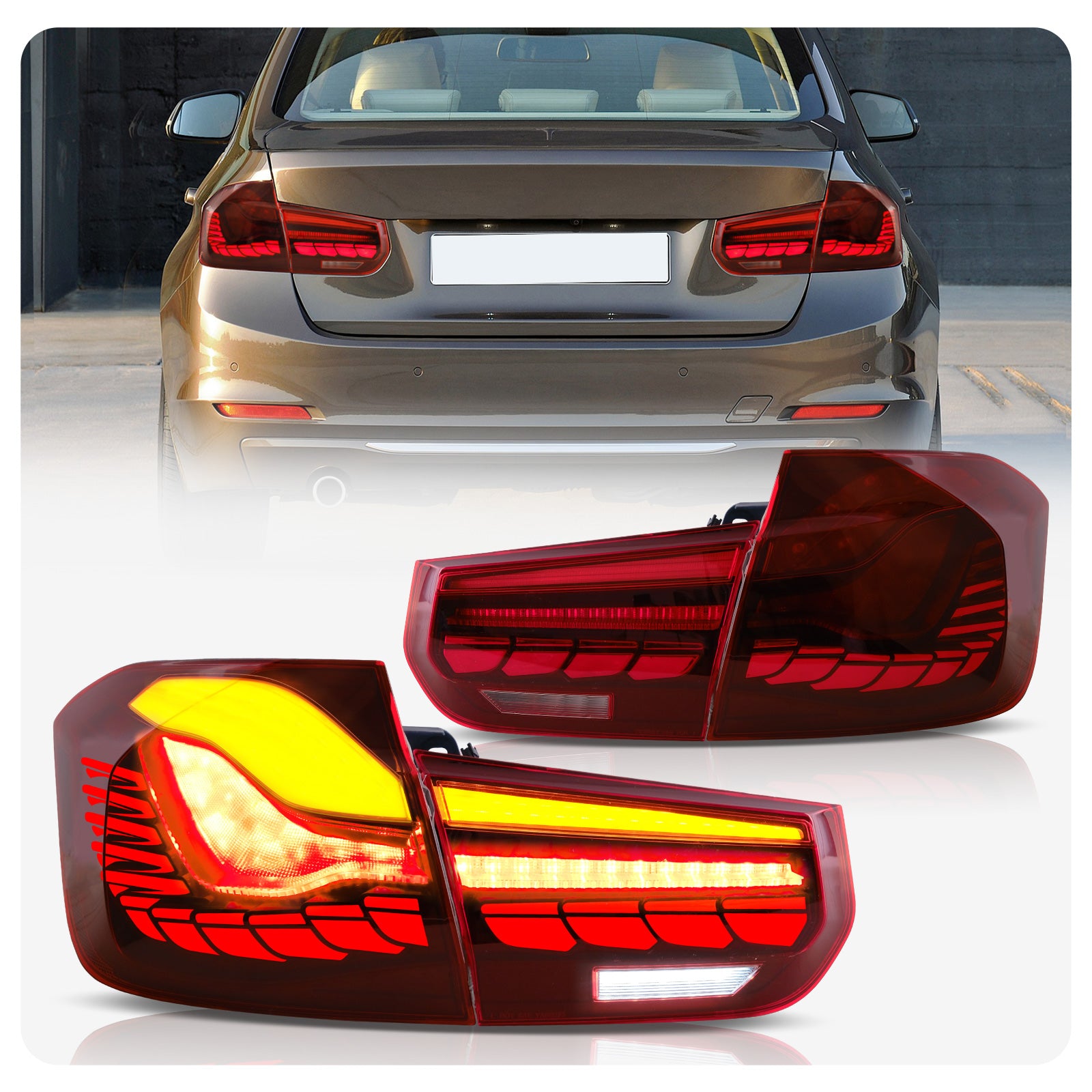 VLAND LED Tail Lights For BMW 3 Series 2012-2019