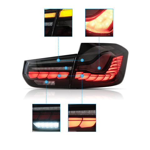 VLAND OLED Tail Lights For 2012-2019 BMW 3-Series F30 F35 F80