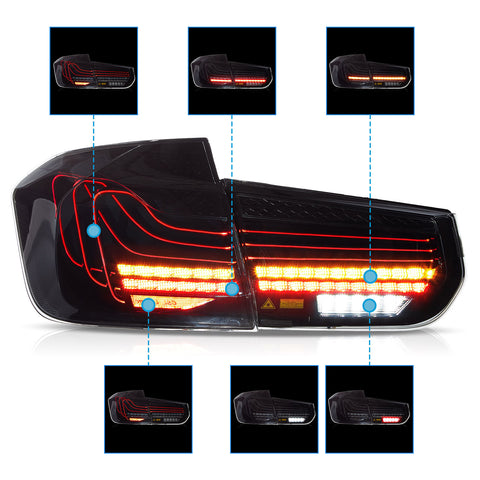 VLAND LED Taillights For 2012-2019 BMW 3 Series F30 M3 F80 Laser DRL