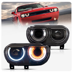 VLAND LED Headlights For Dodge Challenger 2008-2014