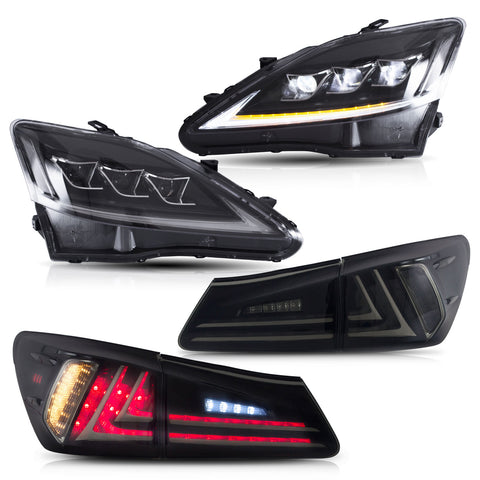 VLAND LED Headlighs AND Tail Lights For 2006-2013 Lexus IS350 250 ISF Suits