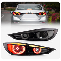 VLAND Full LED Tail Lights for Mazda 3 Axela Sedan 2014-2018