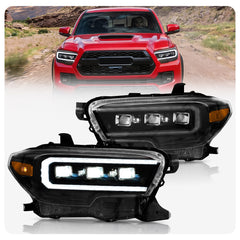 VLAND LED Matrix Projector Headlights For 2016-2023 Toyota Tacoma