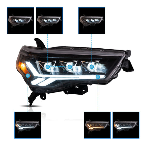 VLAND LED Projector Headlights for 2014-2024 Toyota 4Runner