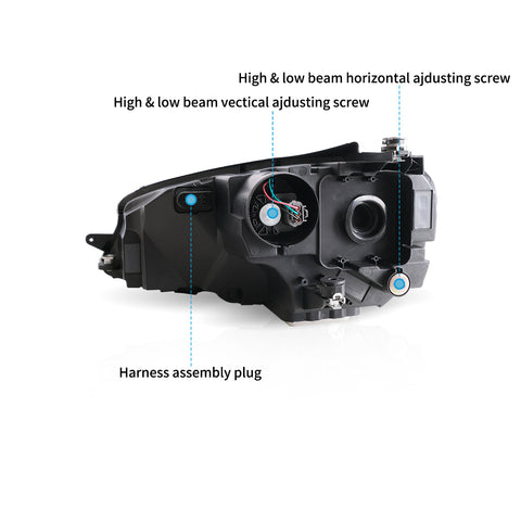 VLAND LED Headlights for Volkswagen Golf 7 / MK7 2015-2017
