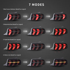 VLAND LED Taillights For 2010 2011 2012 Ford Mustang