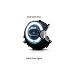 VLAND LED Headlights 07-13 Mini Cooper 2th Gen(R55 R56 R57 R58 R59)  Dual Beam Projector