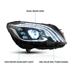 VLAND LED Headlights For 2015-2020 Mercedes Benz C-Class 4th Gen. W205
