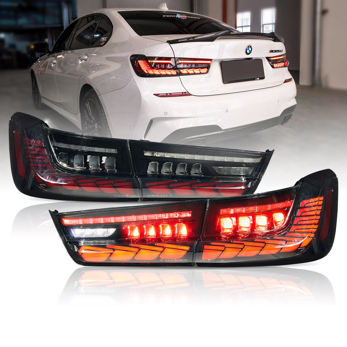 VLAND OLED Tail Lights For 2020-2024 BMW 3-Series G20/G28/G80