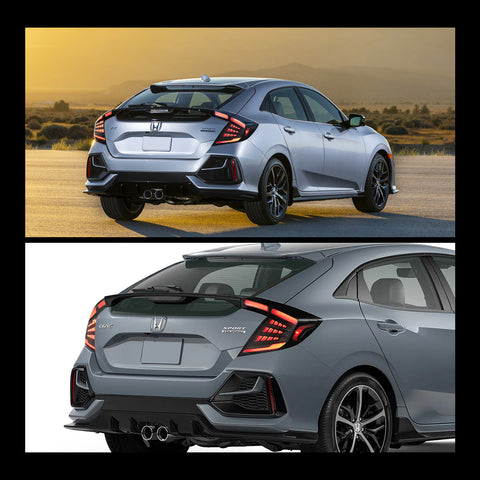 VLAND LED Taillights For 2016-2021 Honda Civic with start-up animation