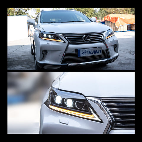 VLAND Full LED Headlights For Lexus RX 270 350 450h 2013-2015