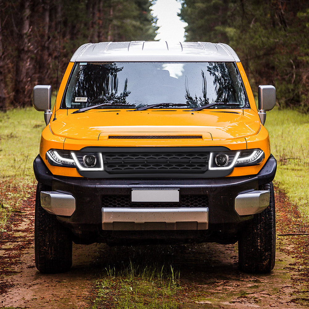 VLAND LED Headlights With Grille for Toyota FJ Cruiser 2006-2022 Land Rover Style