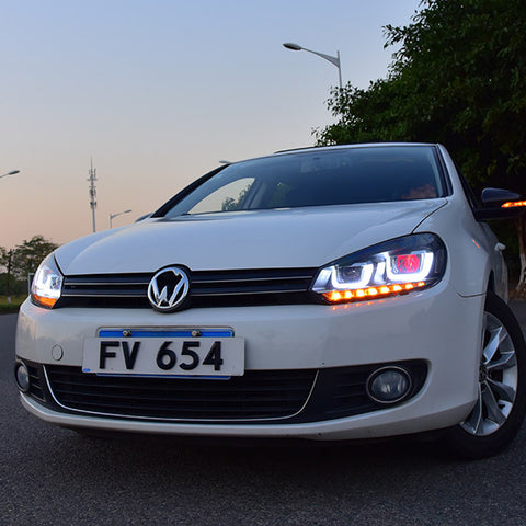 VLAND LED Headlights For VOLKSWAGEN Golf 6 MK6 2009-2014