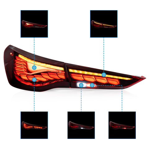 VLAND OLED Taillights For 2021-2024 Bmw 4 Series M4 I4 G22/G23/G26/G82/G83