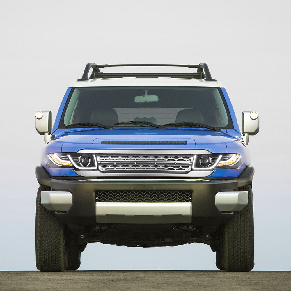 VLAND LED Headlights With Grille for Toyota FJ Cruiser 2006-2022 Land Rover Style