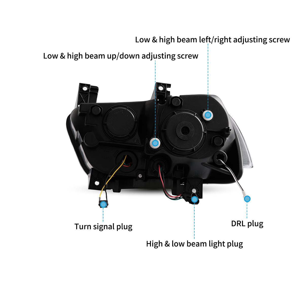 VLAND LED Headlights For Dodge Charger 2011-2014
