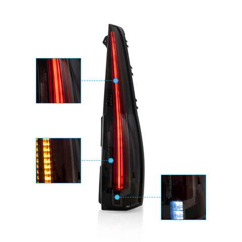 VLAND LED Tail Lights For 2007-2014 GMC Yukon Chevrolet Tahoe Suburban