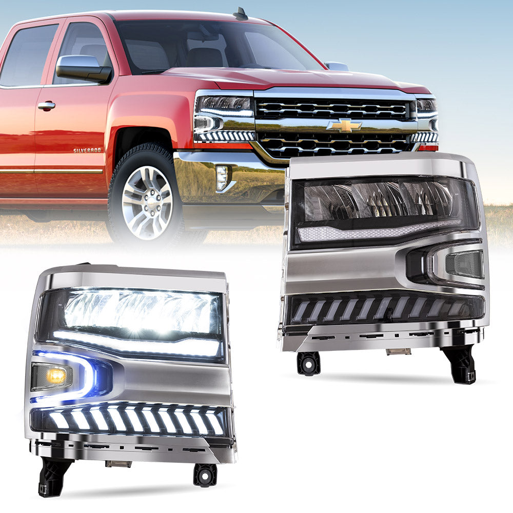 VLAND LED Headlights For Chevrolet Silverado 1500 2016-2018