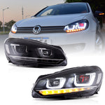 VLAND LED Headlights For VOLKSWAGEN Golf 6 MK6 2010-2014