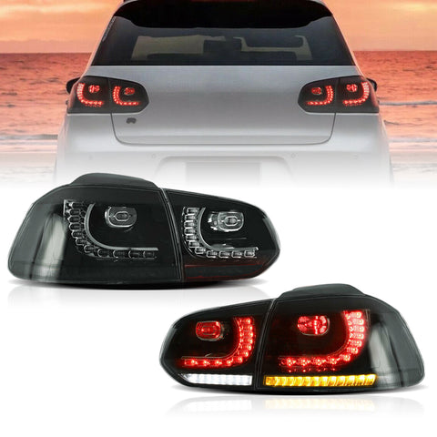 VLAND LED Tail Lights For Volkswagen Golf 6 MK6 2008-2013
