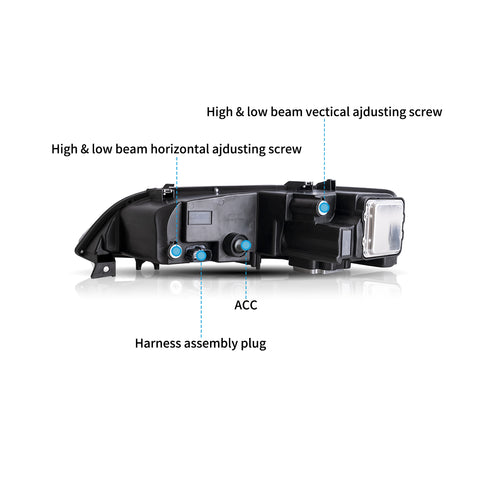 VLAND Full LED Headlights For Mazda 6 2002-2008