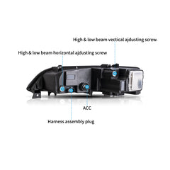 VLAND Full LED Headlights For Mazda 6 2002-2008