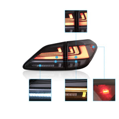VLAND LED Taillights For Lexus RX 350 400h 450h 450hL 2010-2015 3rd gen