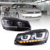 VLAND LED Headlights For VOLKSWAGEN Golf 6 MK6 2010-2014