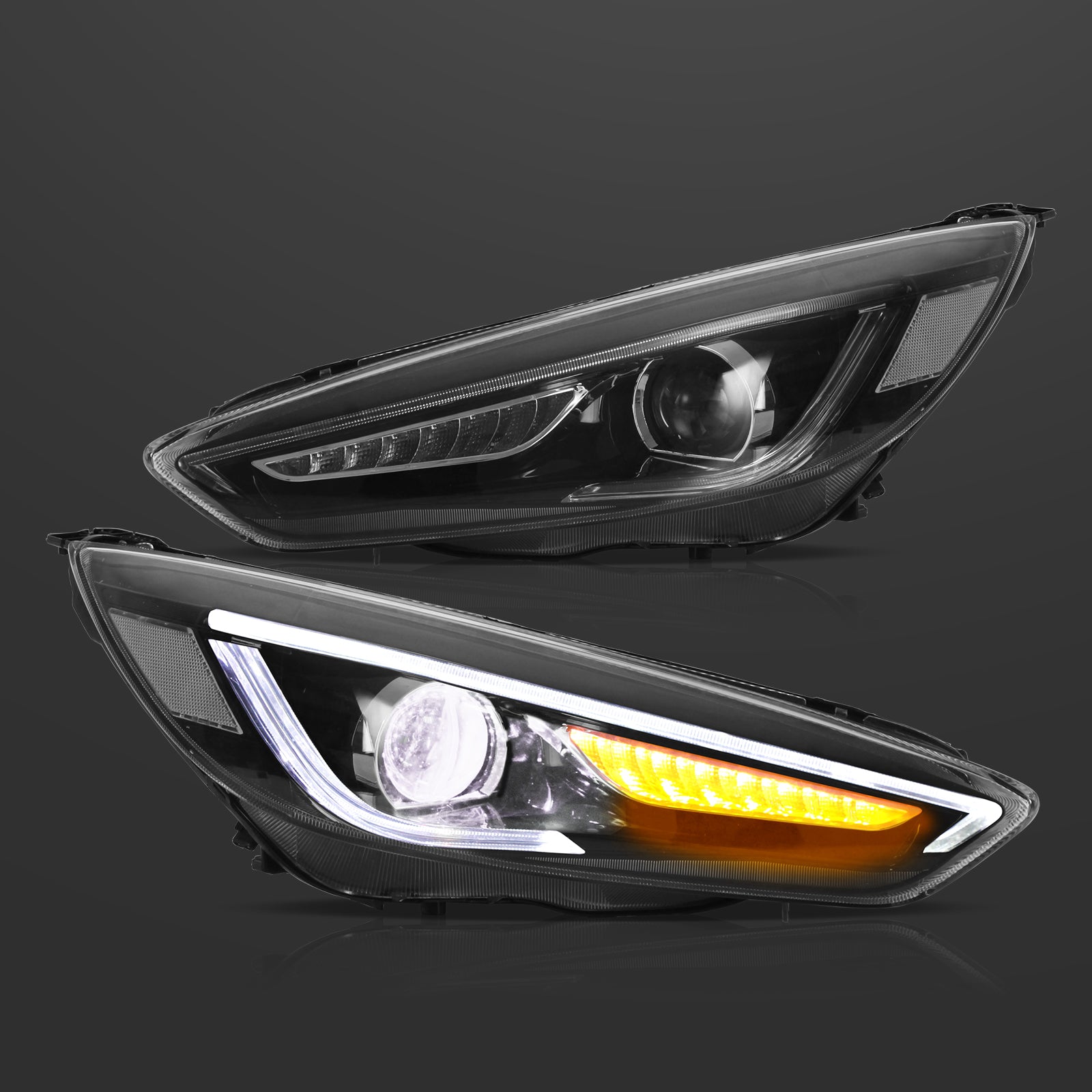 VLAND LED Headlights For 2015-2018 Ford Focus Sedan/Hatchback