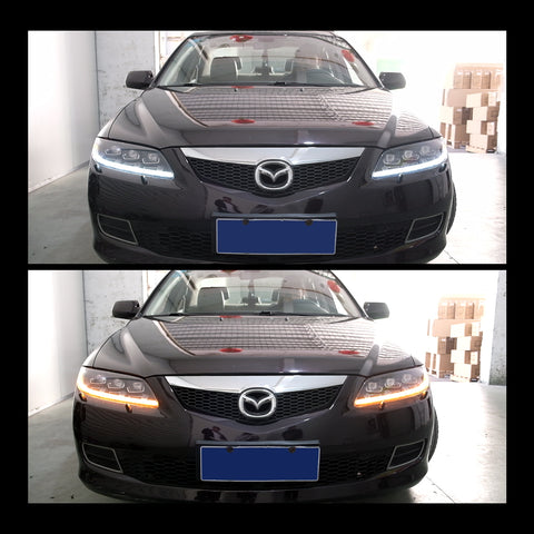 VLAND Full LED Headlights For Mazda 6 2002-2008