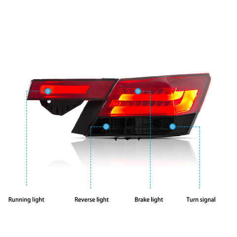 VLAND LED Tail lights For Honda Accord Inspire 2008-2012 [4PCS]