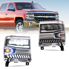 VLAND LED Headlights For Chevrolet Silverado 1500 2016-2018