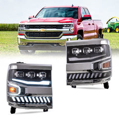 VLAND LED Headlights For 2016-2018 Chevrolet Silverado 1500
