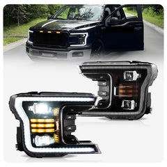 VLAND LED Dual Beam Headlights For Ford  F150 2018-2020