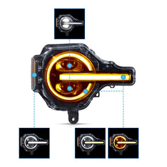 VLAND RGB LED Projector Headlights For 2021-2024 Ford Bronco