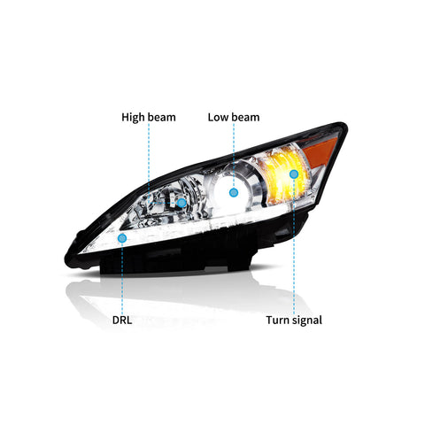 VLAND LED Headlights For 2010-2012 Lexus ES350