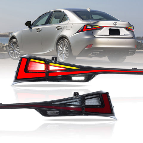 VLAND LED Taillights For 2014-2019 lexus IS 250 200t 300h F Sport