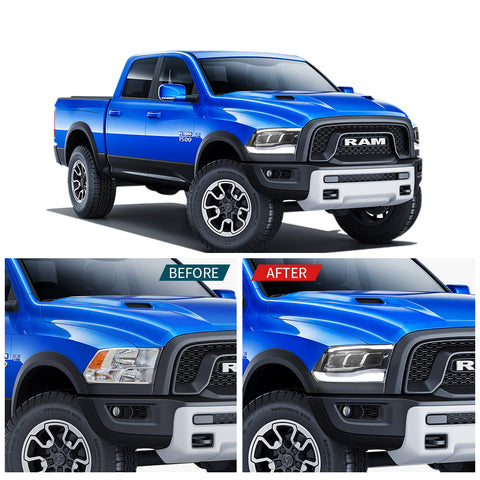 VLAND LED Headlights For 2009-2018 RAM 1500 2500 3500
