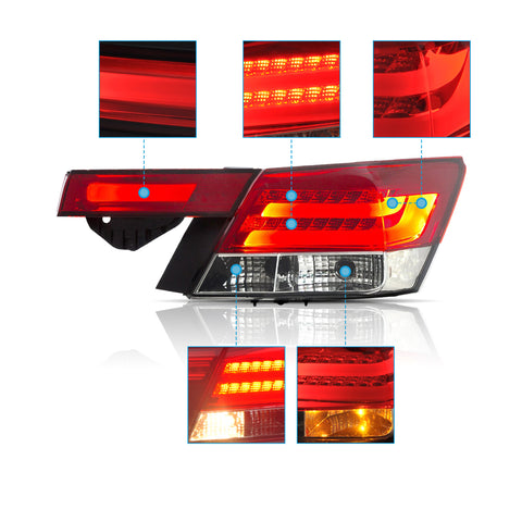 VLAND LED Tail lights For Honda Accord Inspire 2008-2012 [4PCS]