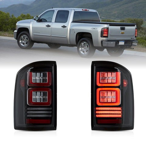 VLAND LED Tail lights For 2007-2013 Chevrolet Silverado 1500 2500HD 3500HD