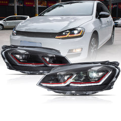 VLAND Full LED Headlights for Volkswagen Golf MK7 2015-2017(Europe is 2013-2016)