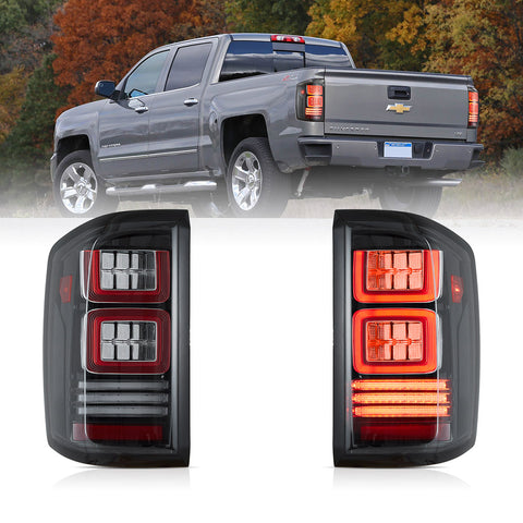 VLAND LED Tail lights For 2014-2018 Chevrolet Silverado 1500 2500HD 3500HD