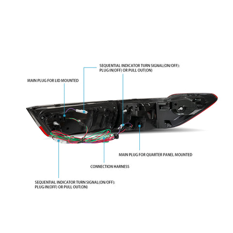 VLAND LED Laser Taillights For 2020-2024 BMW 3-Series G20