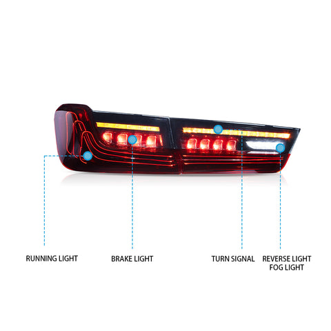 VLAND LED Laser Taillights For 2020-2024 BMW 3-Series G20