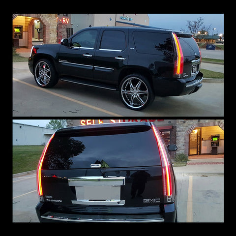 VLAND LED Tail Lights For 2007-2014 GMC Yukon Chevrolet Tahoe Suburban